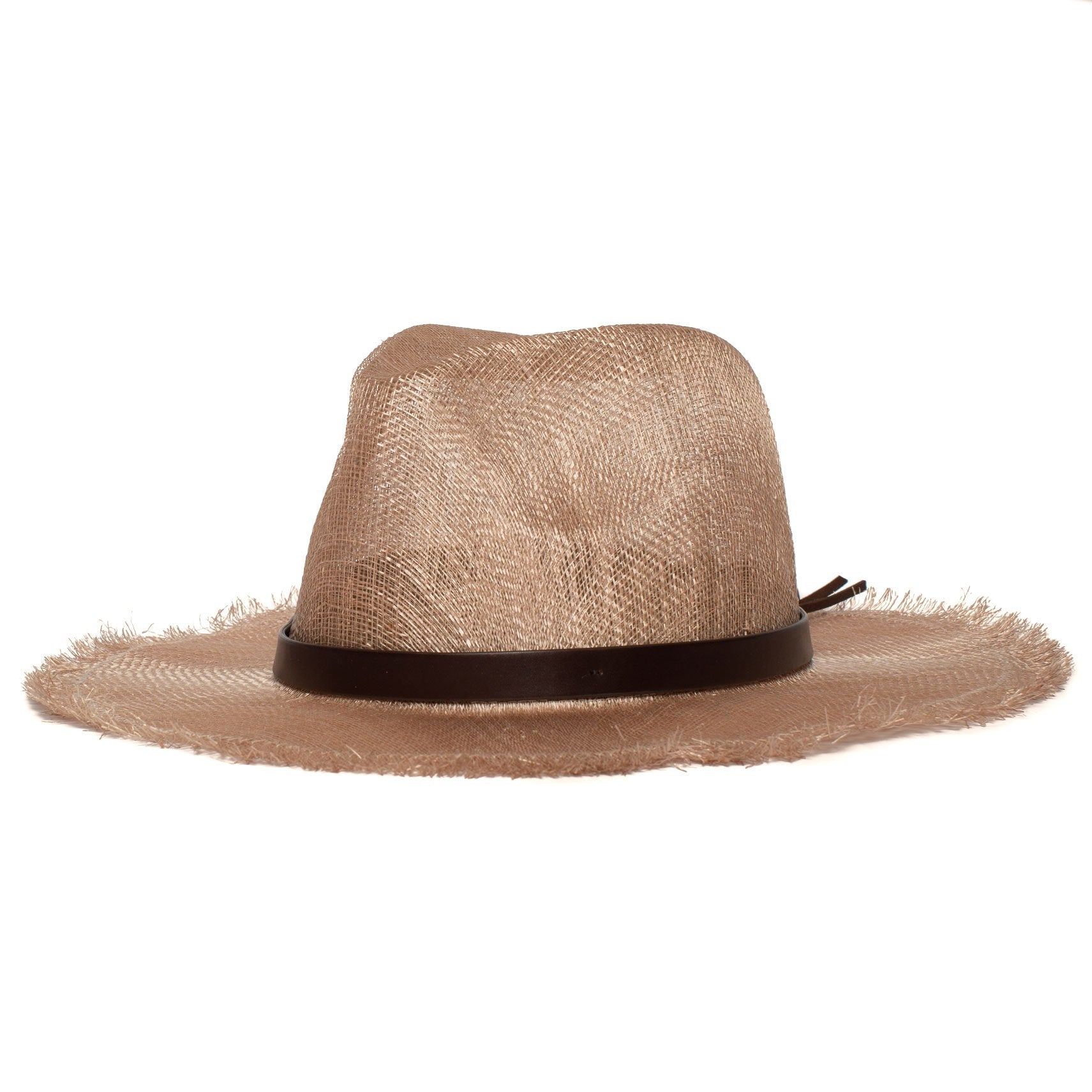 Goorin Bros. orange beach sinamay wide brim fedora Pink left side view