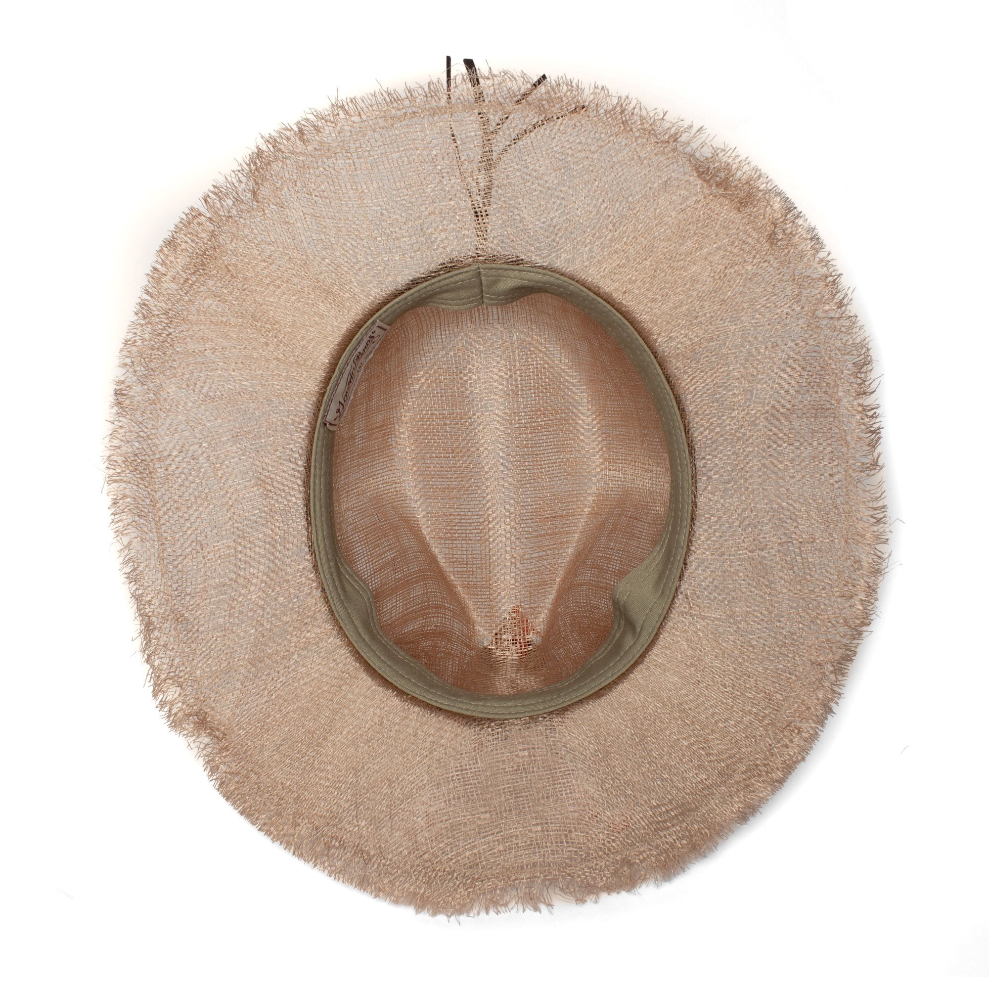 Goorin Bros. orange beach sinamay wide brim fedora Pink under view