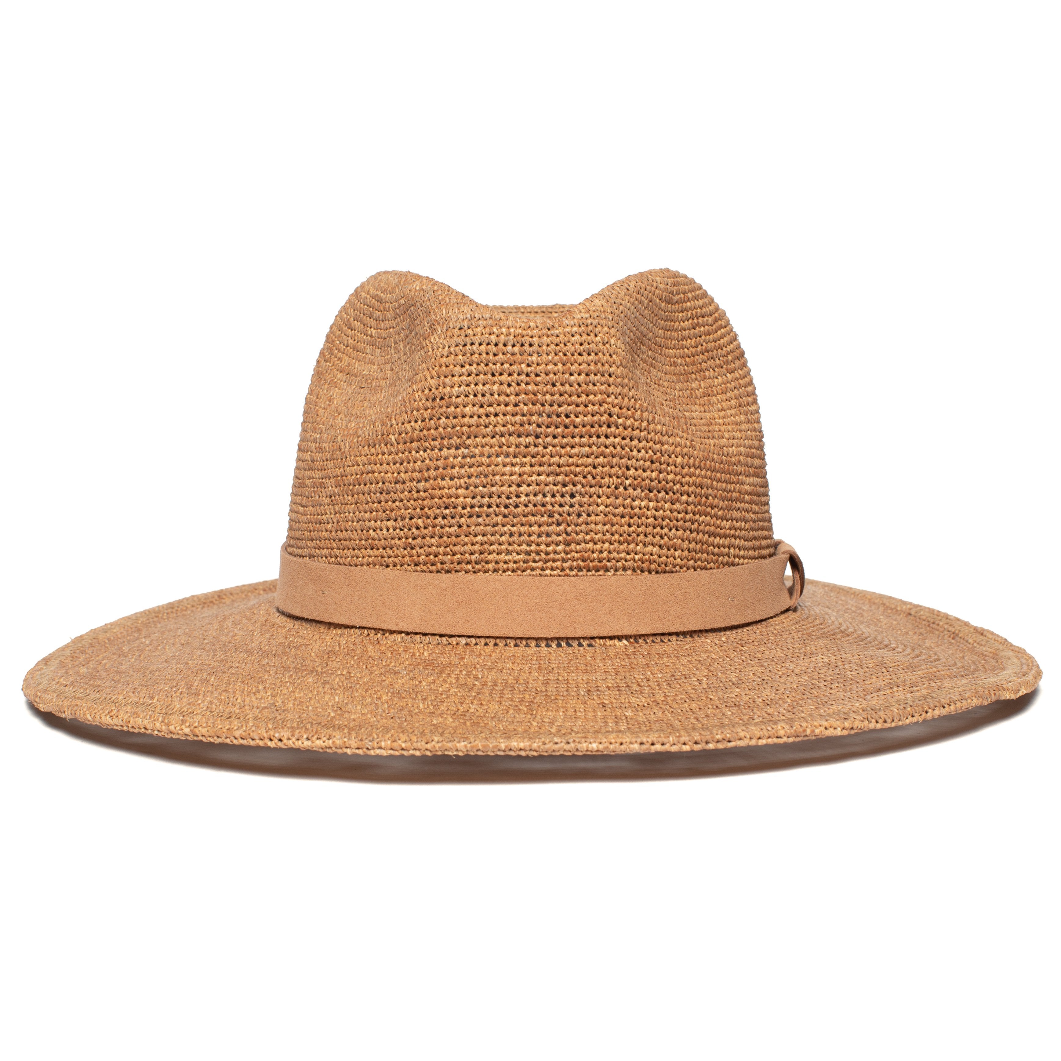 Goorin Bros. cloud nine straw fedora Whiskey front view
