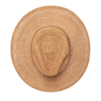 Goorin Bros. cloud nine straw fedora Whiskey top view