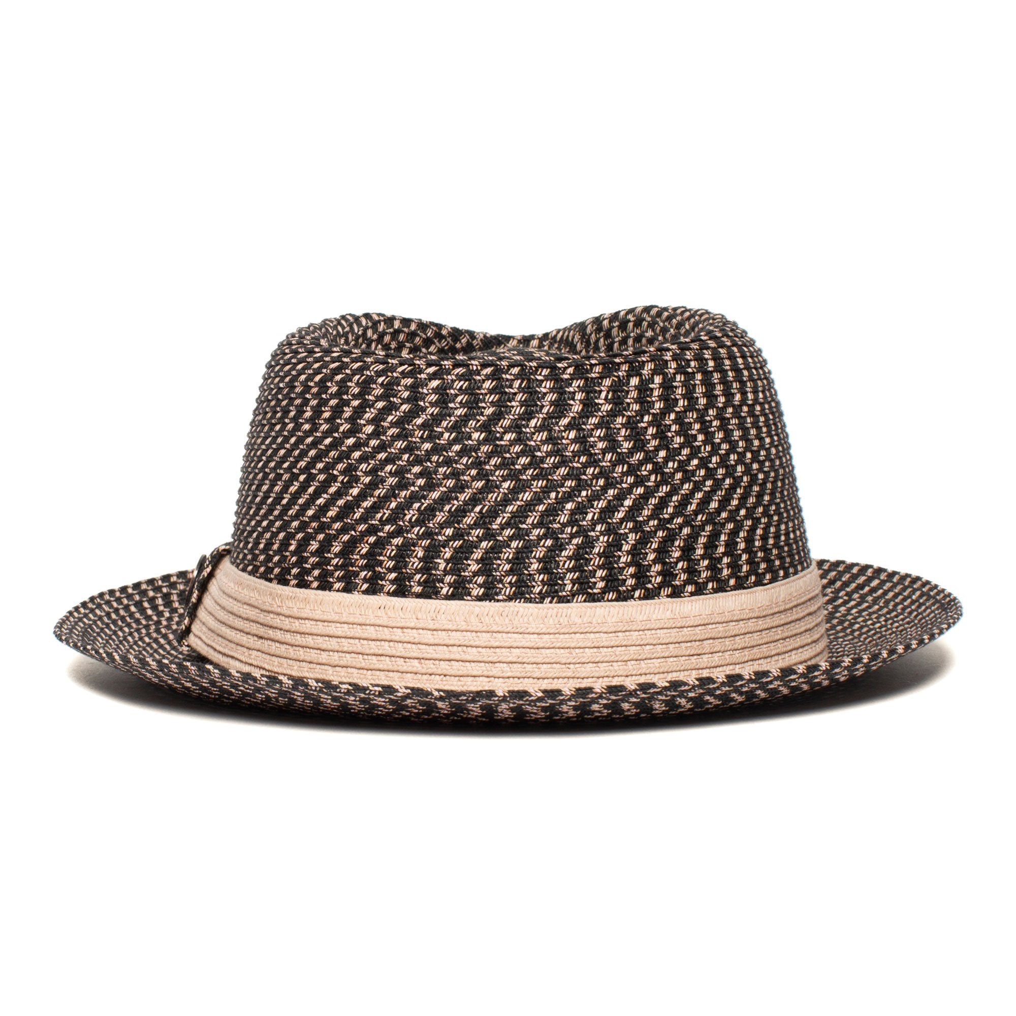 Goorin Bros. silver soul paper diamond porkpie fedora Black back view