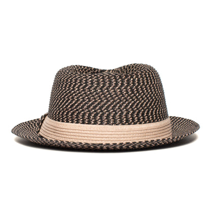 Goorin Bros. silver soul paper diamond porkpie fedora Black back view