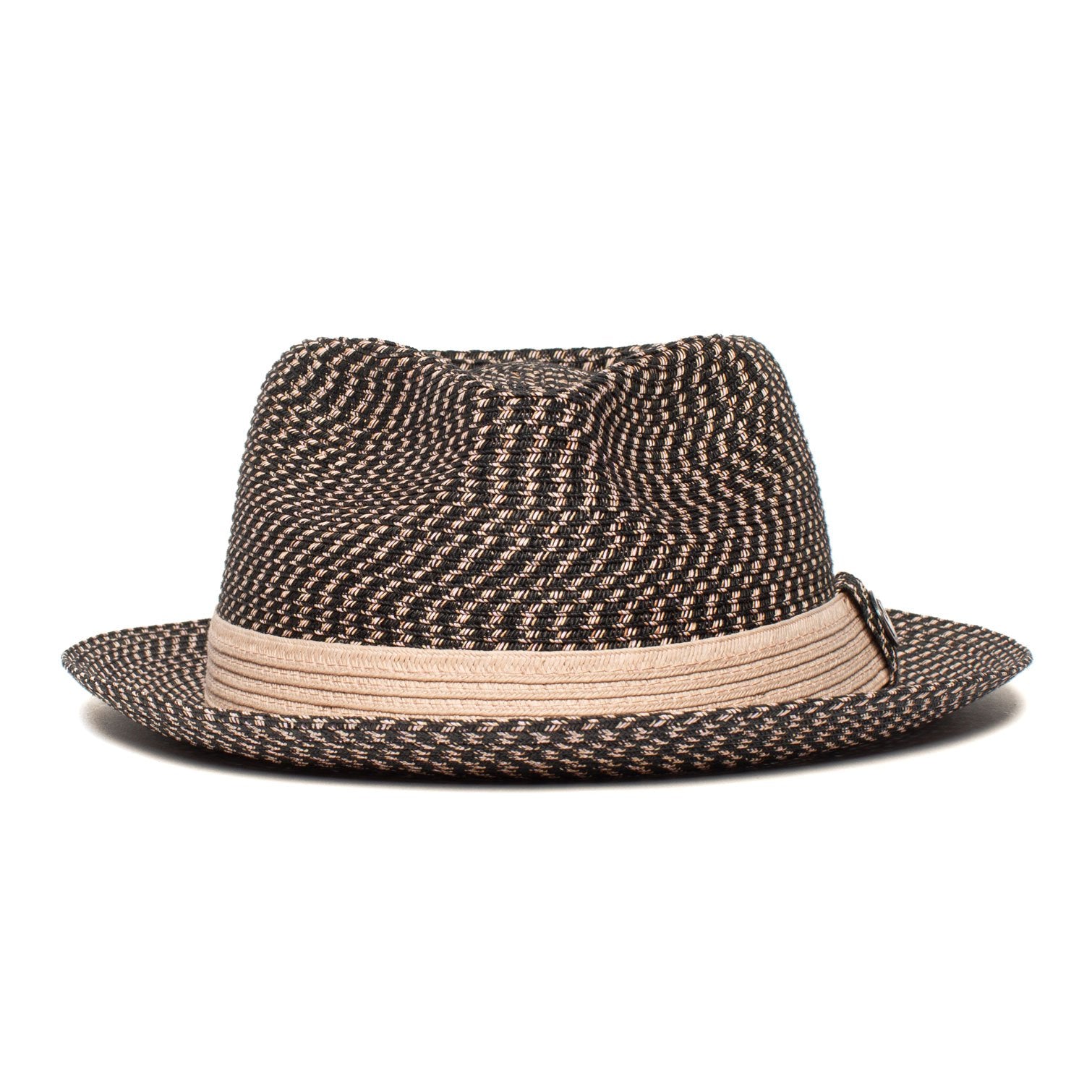 Goorin Bros. silver soul paper diamond porkpie fedora Black front view
