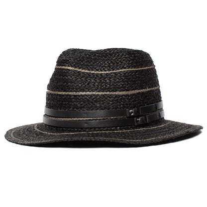 Goorin Bros. tanlines raffia fedora Black left side view