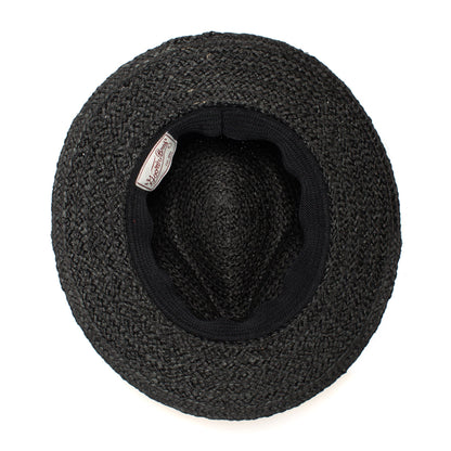 Goorin Bros. tanlines raffia fedora Black under view