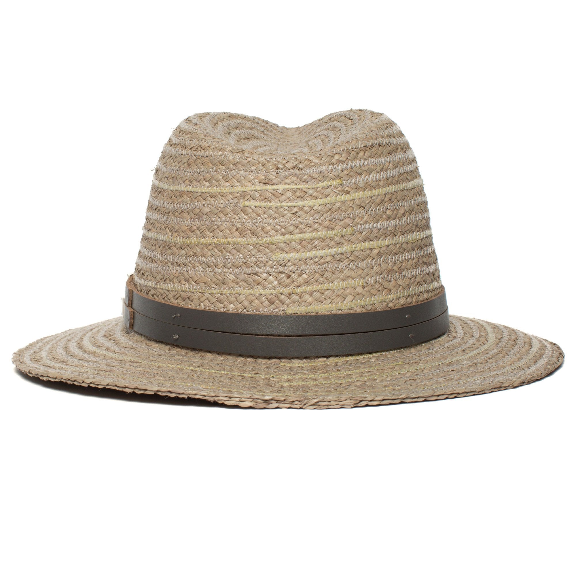 Goorin Bros. tanlines raffia fedora Blue back view