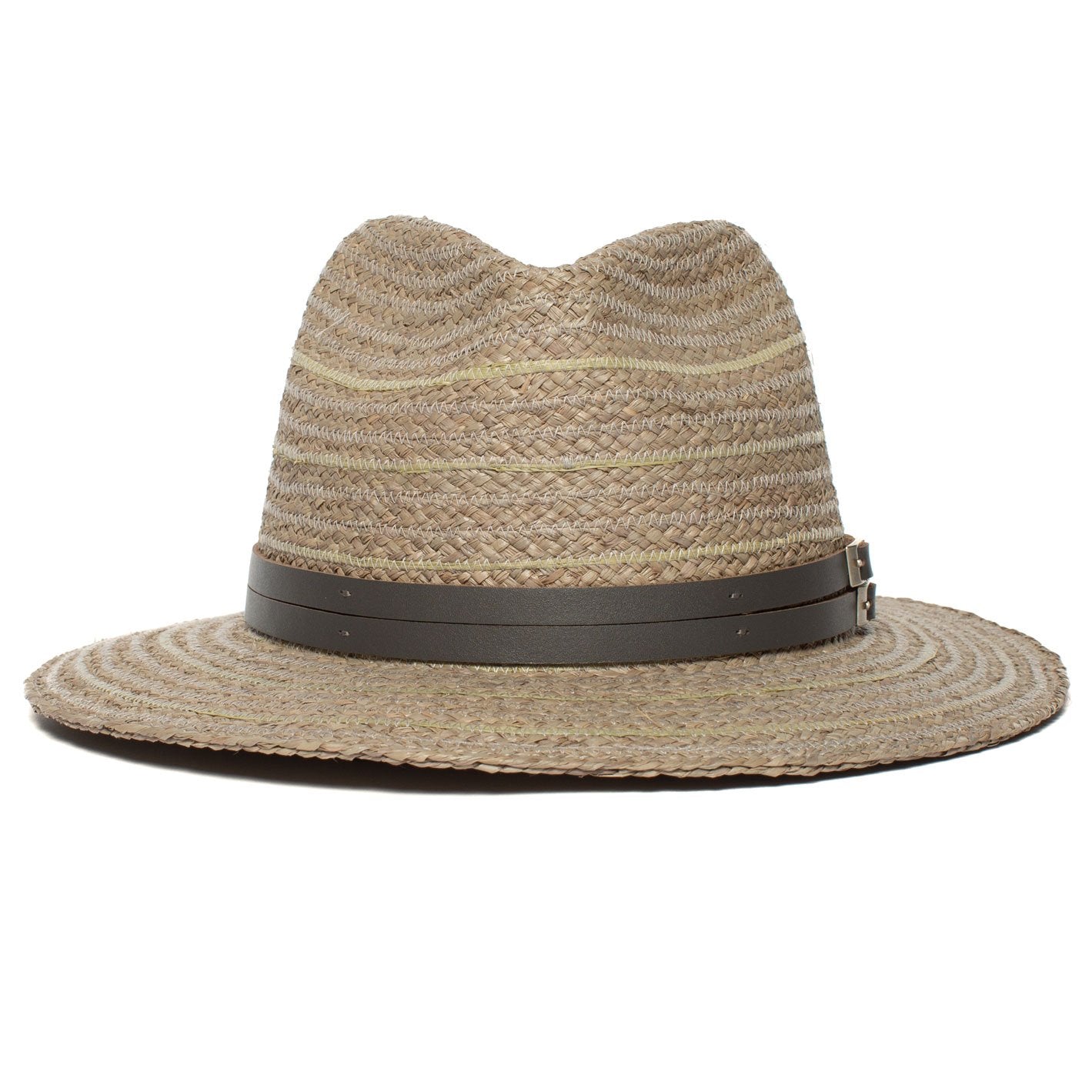 Goorin Bros. tanlines raffia fedora Blue front view