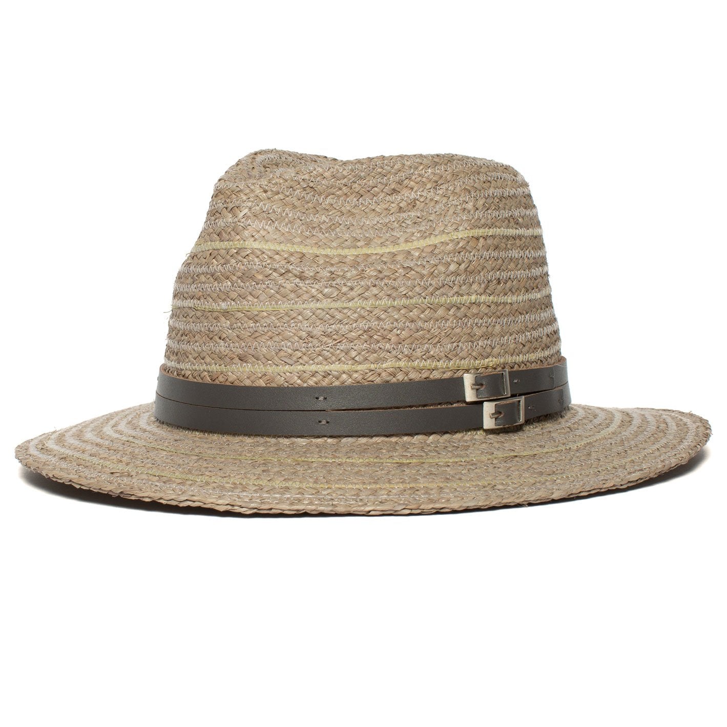 Goorin Bros. tanlines raffia fedora Blue left side view