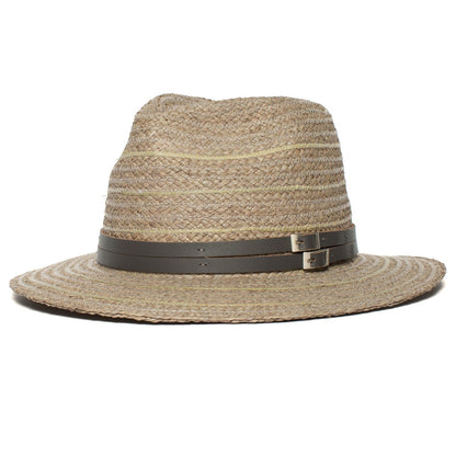 Goorin Bros. tanlines raffia fedora Blue left side view