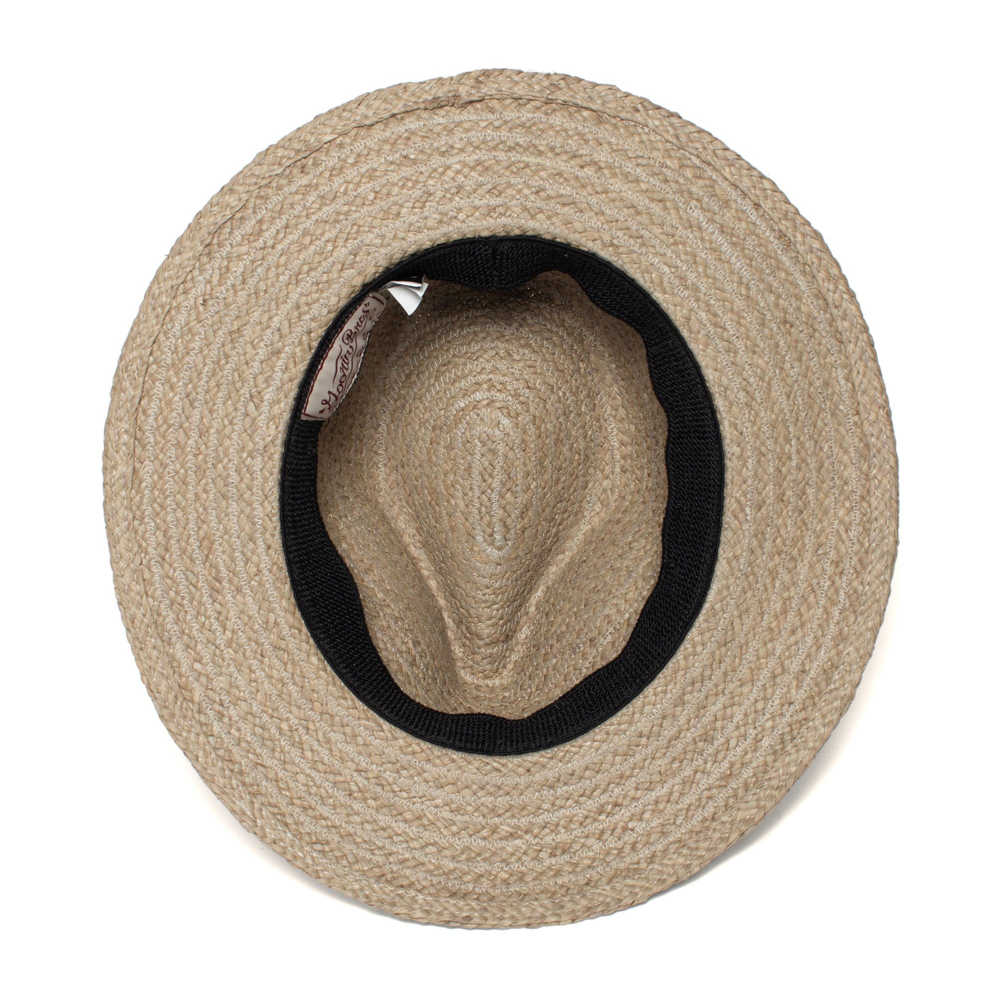 Goorin Bros. tanlines raffia fedora Blue under view