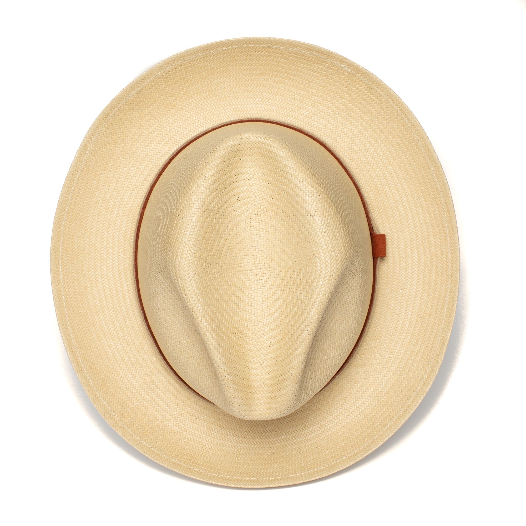 Goorin Bros. dream boat straw fedora Tan top view