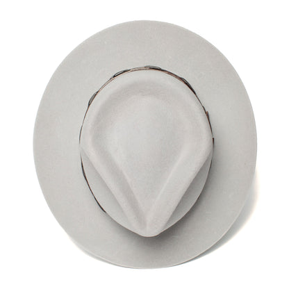 Goorin Bros. deep river wool fedora Grey top view