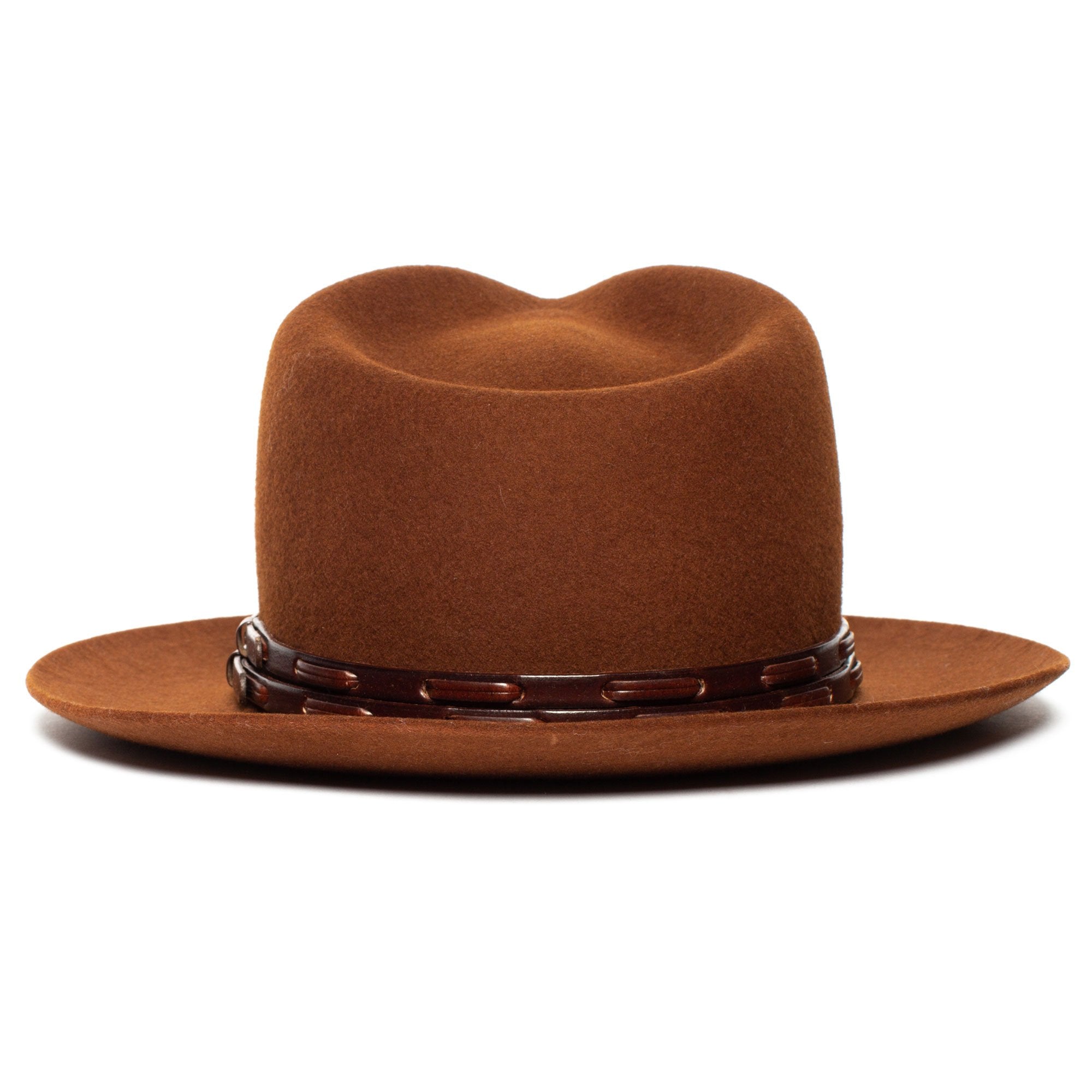 Goorin Bros. deep river wool fedora Rust back view