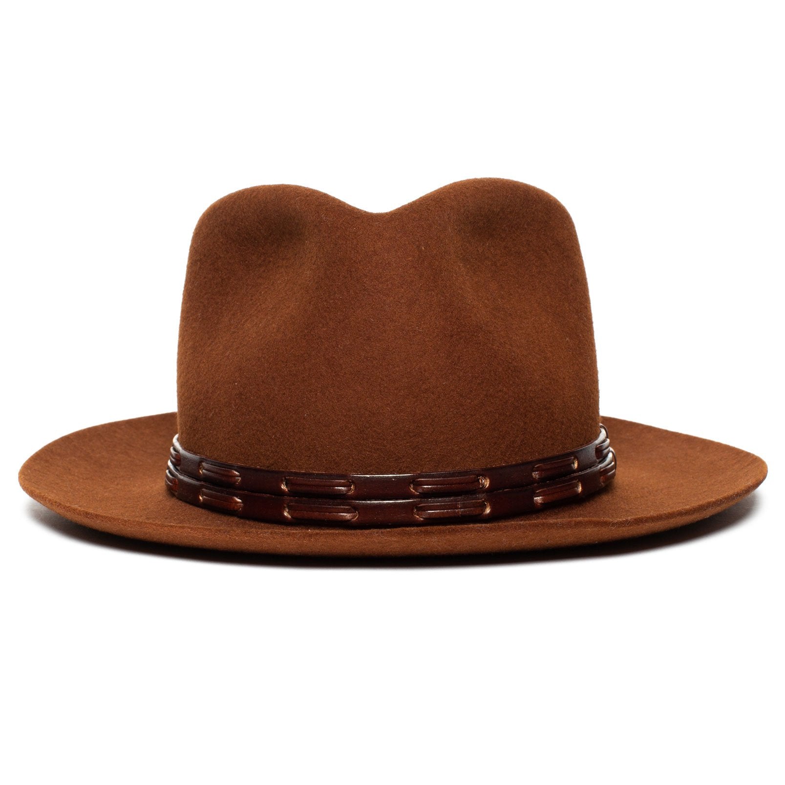 Goorin Bros. deep river wool fedora Rust front view