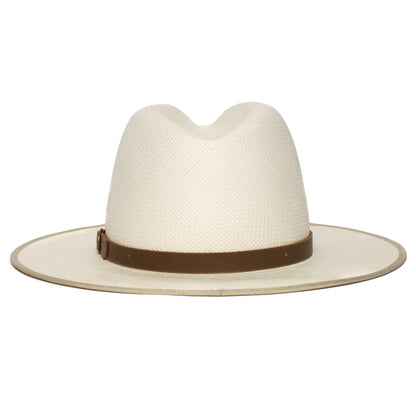 Goorin Bros. a better man straw fedora Stone back view