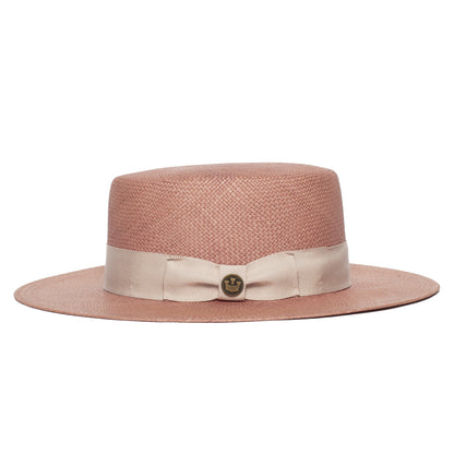 Goorin Bros. kai kai boater Pink side view