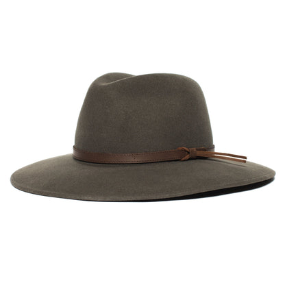 Goorin Bros. joelle rose wool wide brim fedora Moss left side view