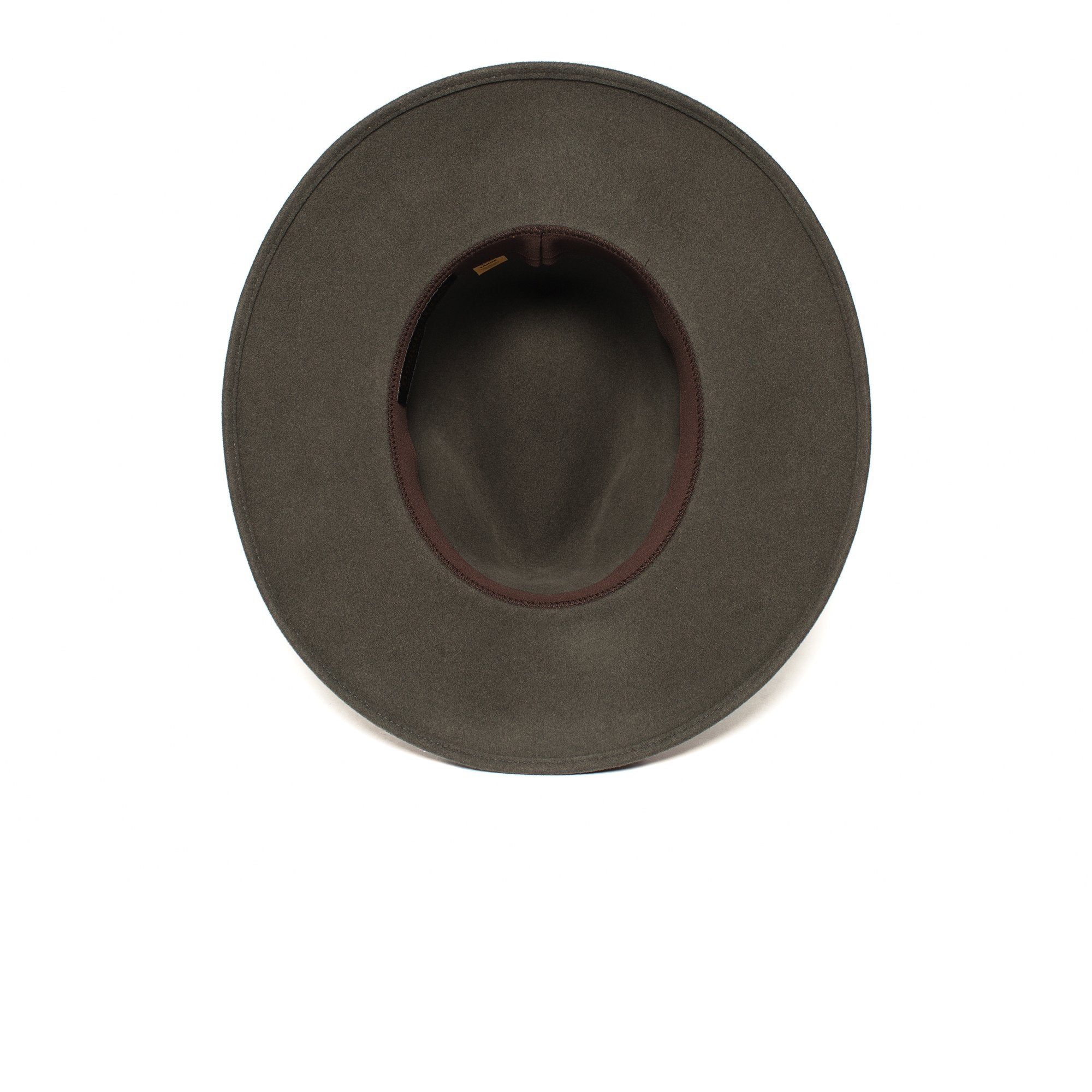 Goorin Bros. joelle rose wool wide brim fedora Moss under view