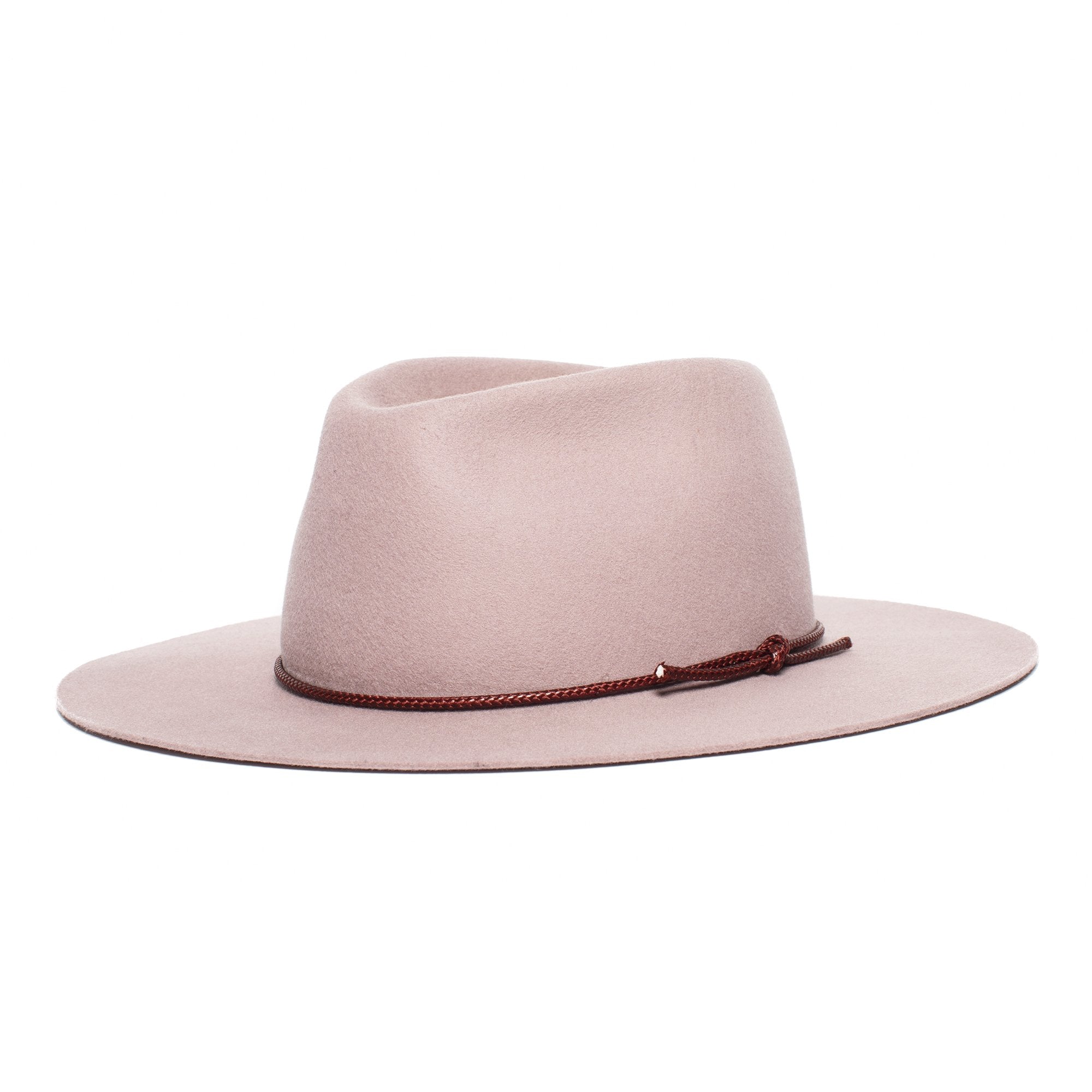 Goorin Bros. dakota wool wide brim fedora Pink left side view