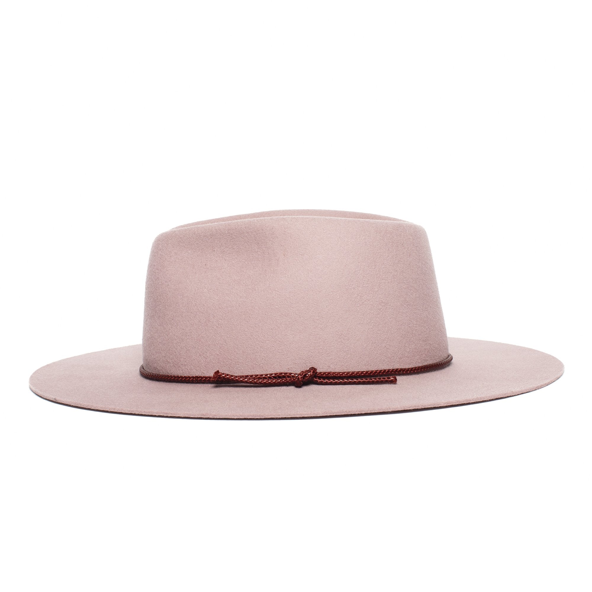 Goorin Bros. dakota wool wide brim fedora Pink side view