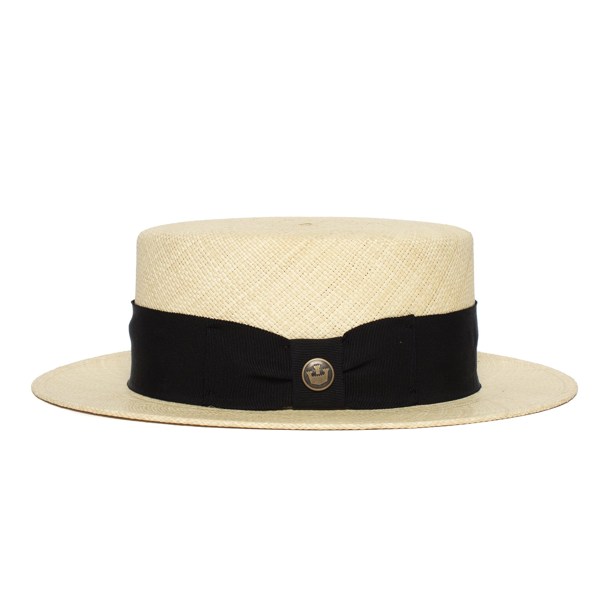 Goorin Bros. giovanni de luca straw wide brim boater Natural side view