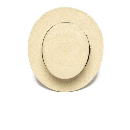 Goorin Bros. giovanni de luca straw wide brim boater Natural top view