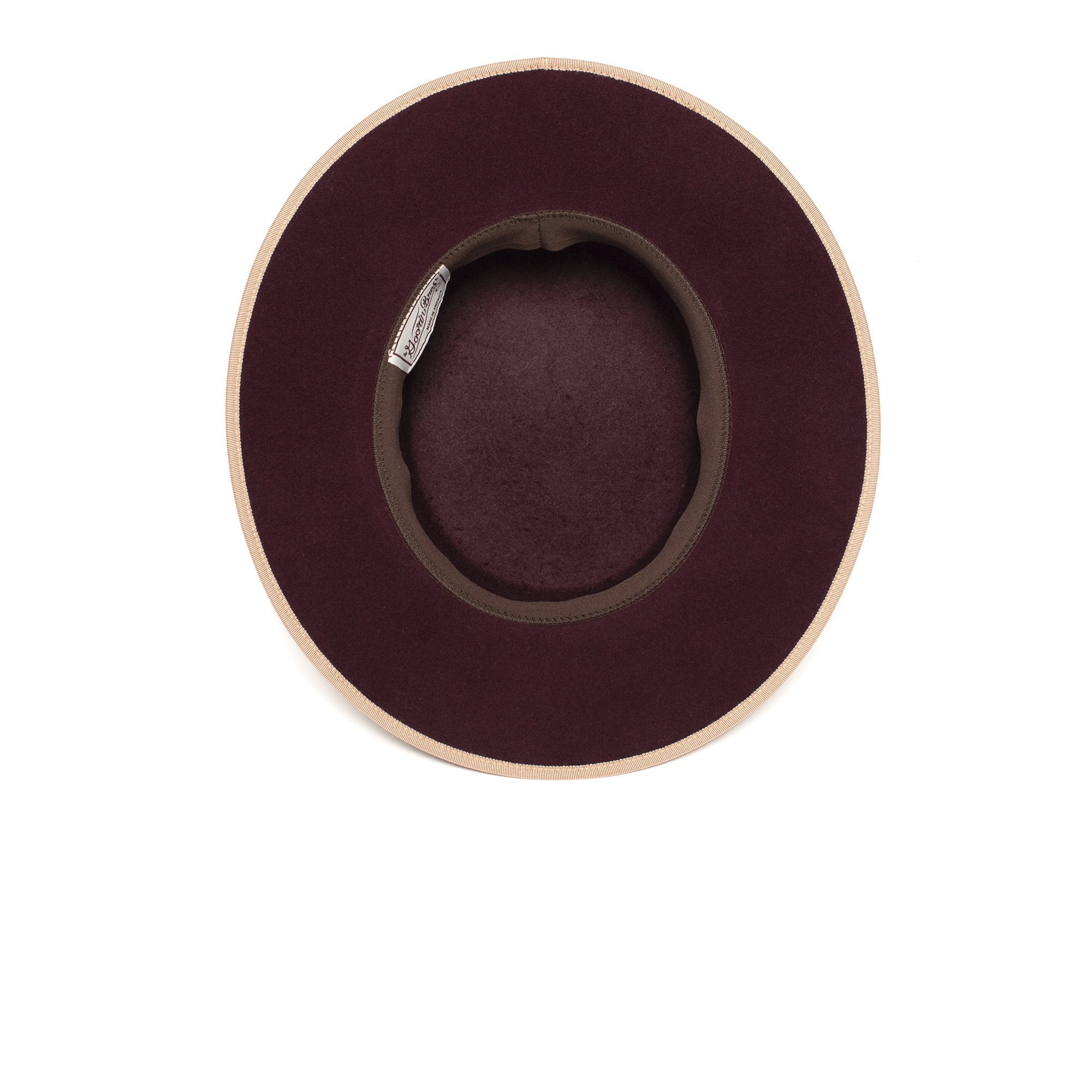 Goorin Bros. honeymoon boater Burgundy under view