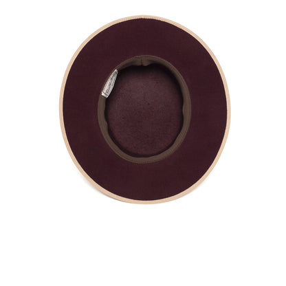 Goorin Bros. honeymoon boater Burgundy under view