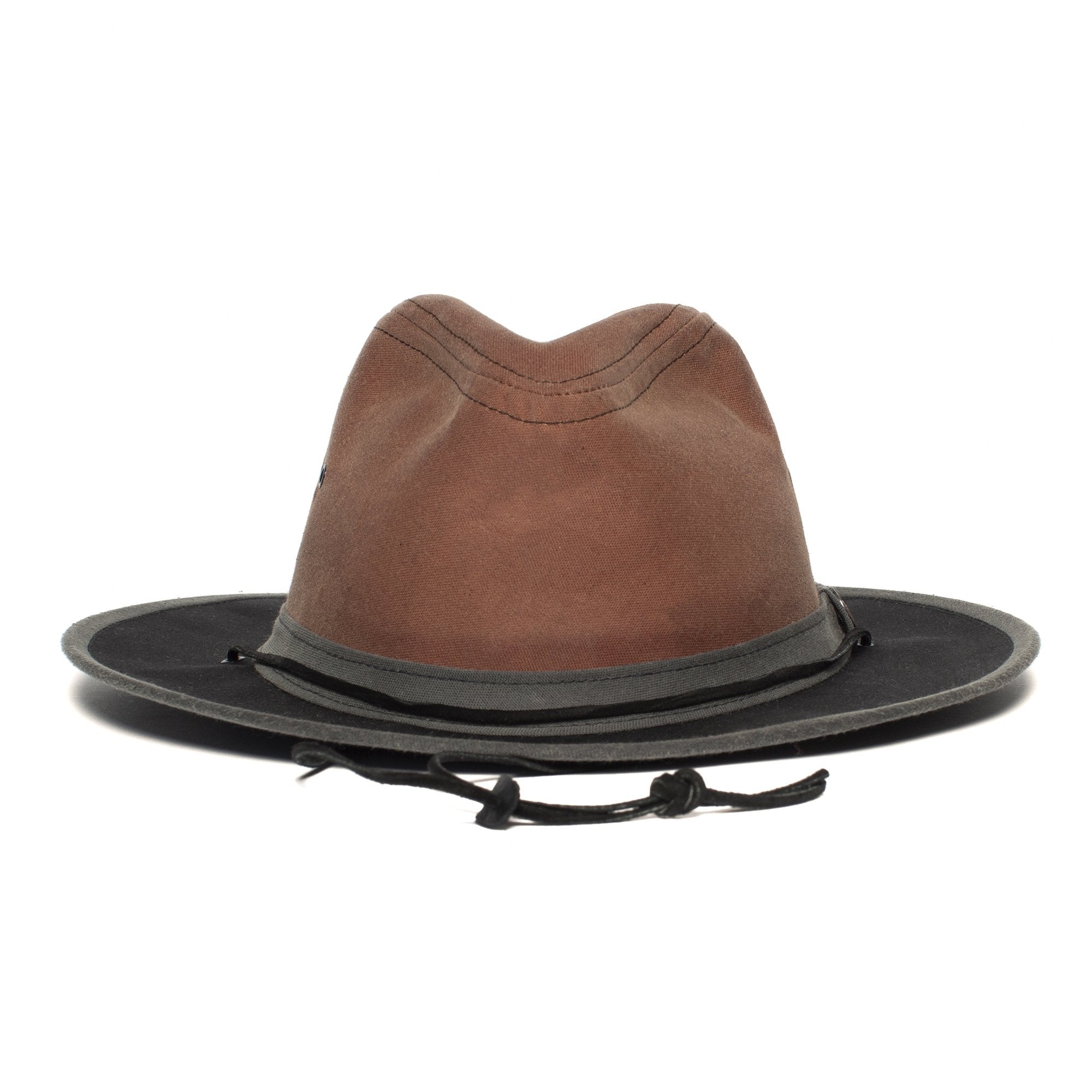Goorin Bros. down the bayou cotton diamond porkpie fedora Brown front view