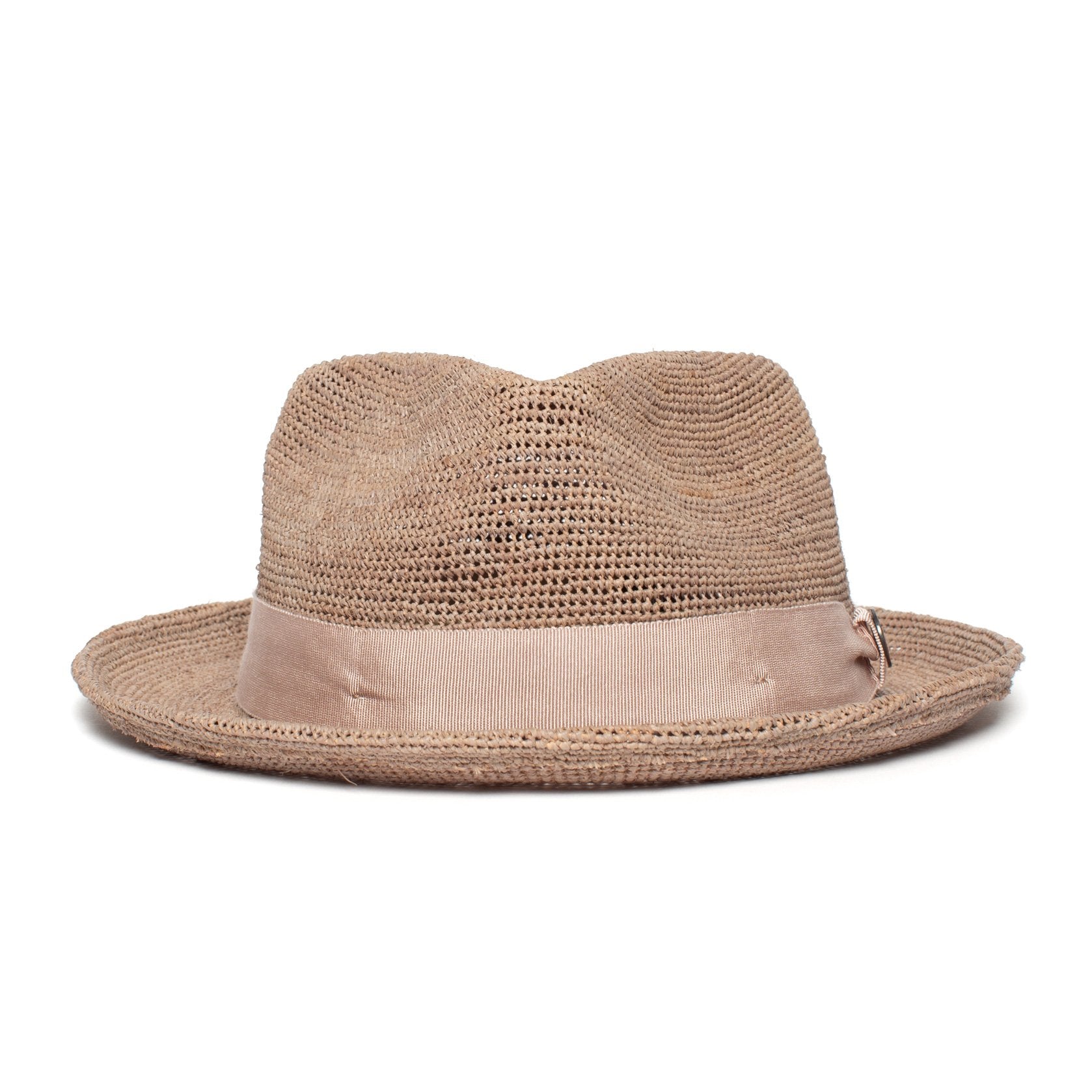 Goorin Bros. mr park straw wide brim fedora Charcoal front view