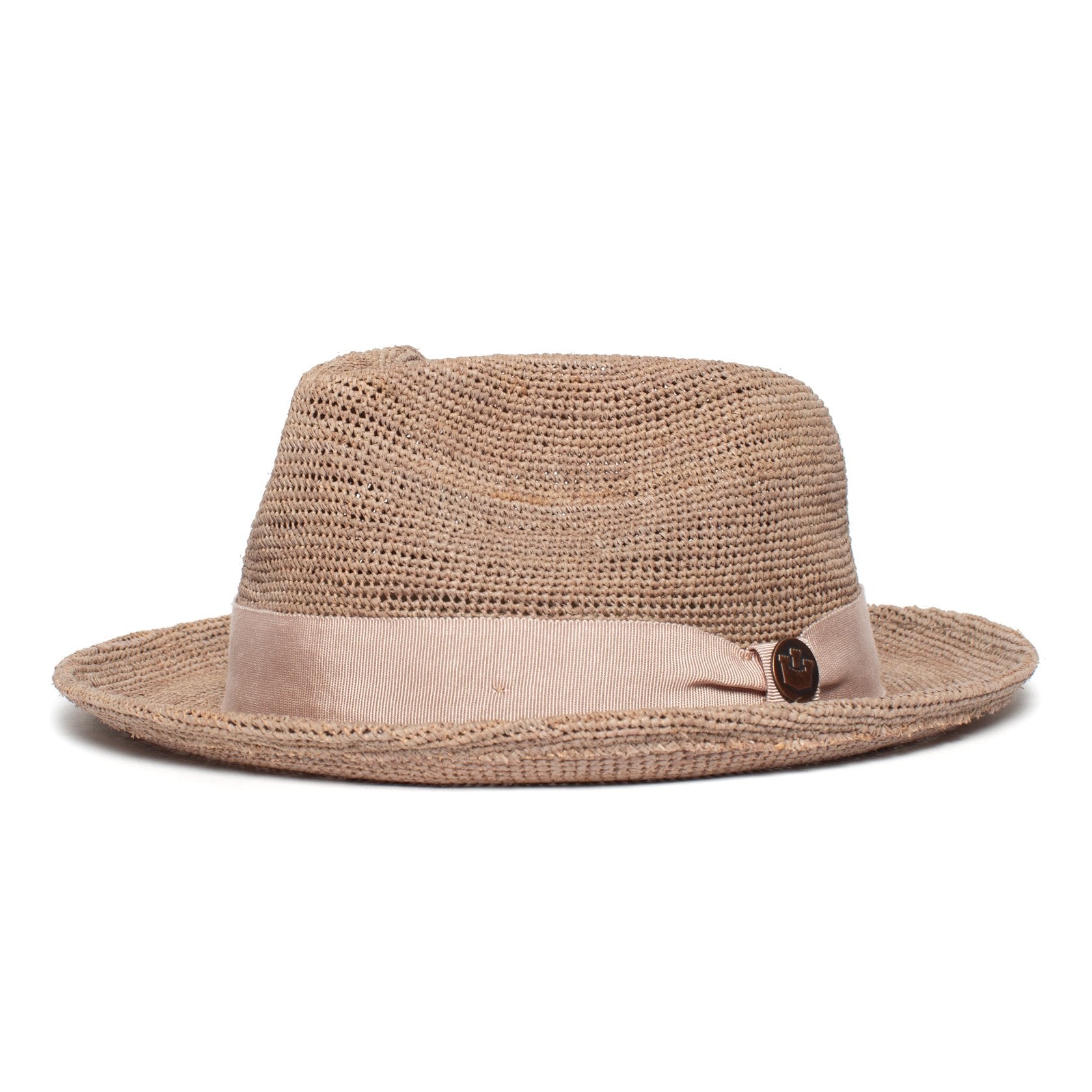 Goorin Bros. mr park straw wide brim fedora Charcoal left side view