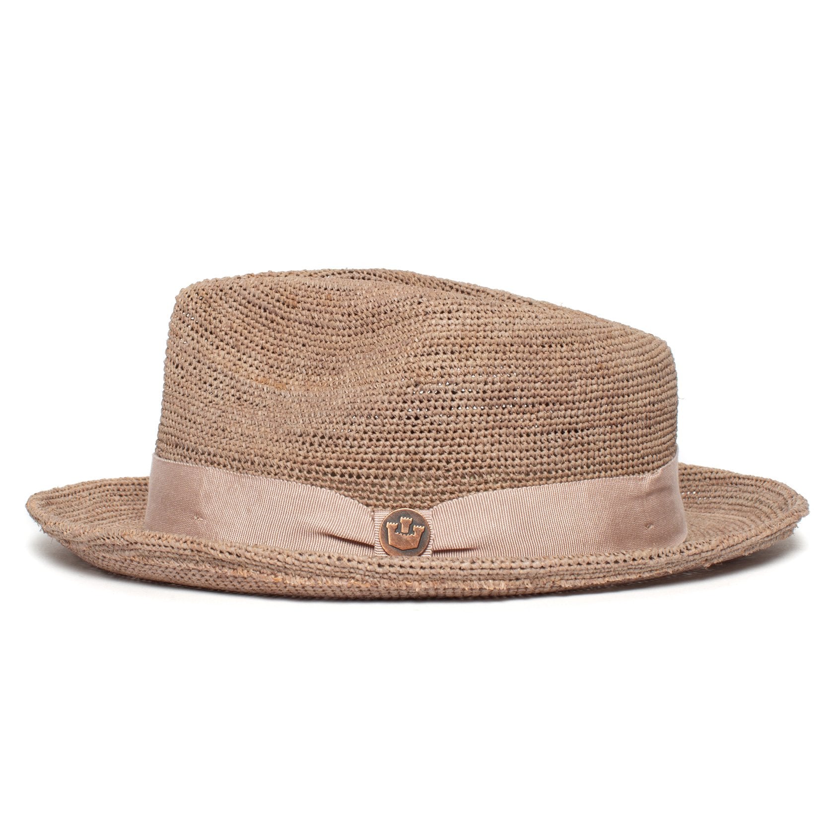 Goorin Bros. mr park straw wide brim fedora Charcoal side view