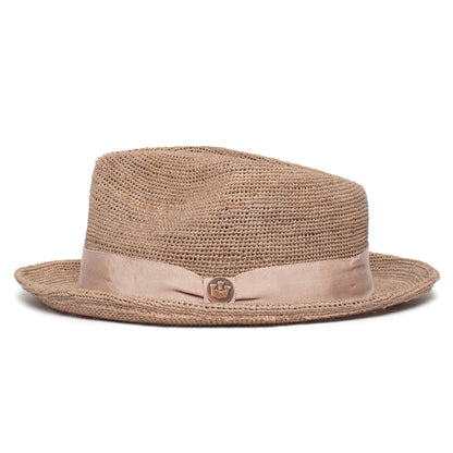 Goorin Bros. mr park straw wide brim fedora Charcoal side view
