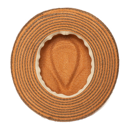 Goorin Bros. out the door straw wide brim fedora Coral under view