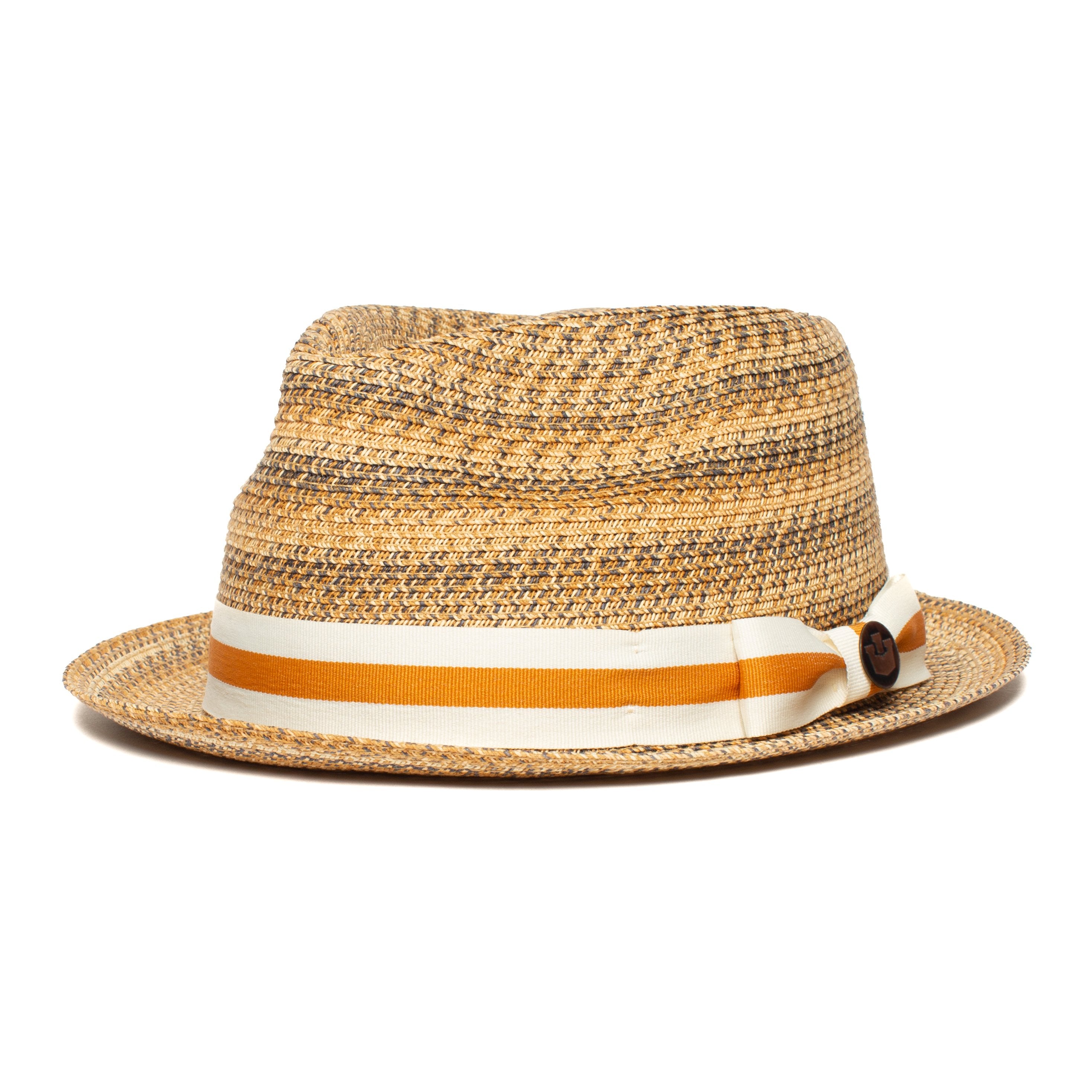 Goorin Bros. envie paper diamond porkpie fedora Tan left side view