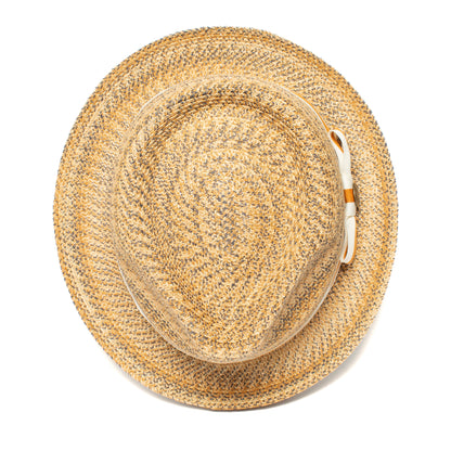 Goorin Bros. envie paper diamond porkpie fedora Tan top view