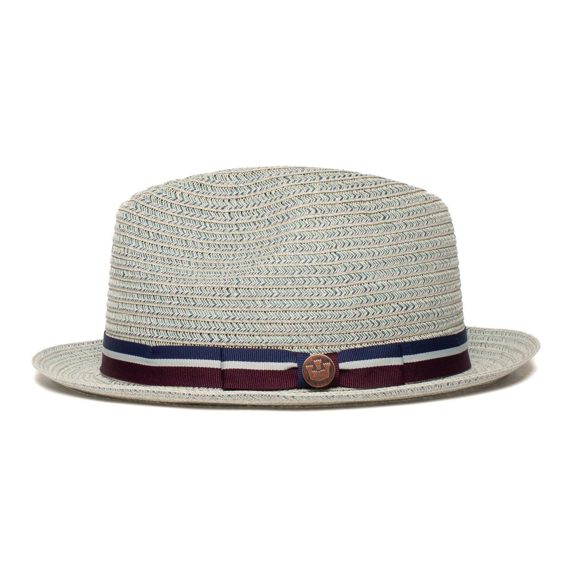 Goorin Bros. davie paper fedora Light Blue side view