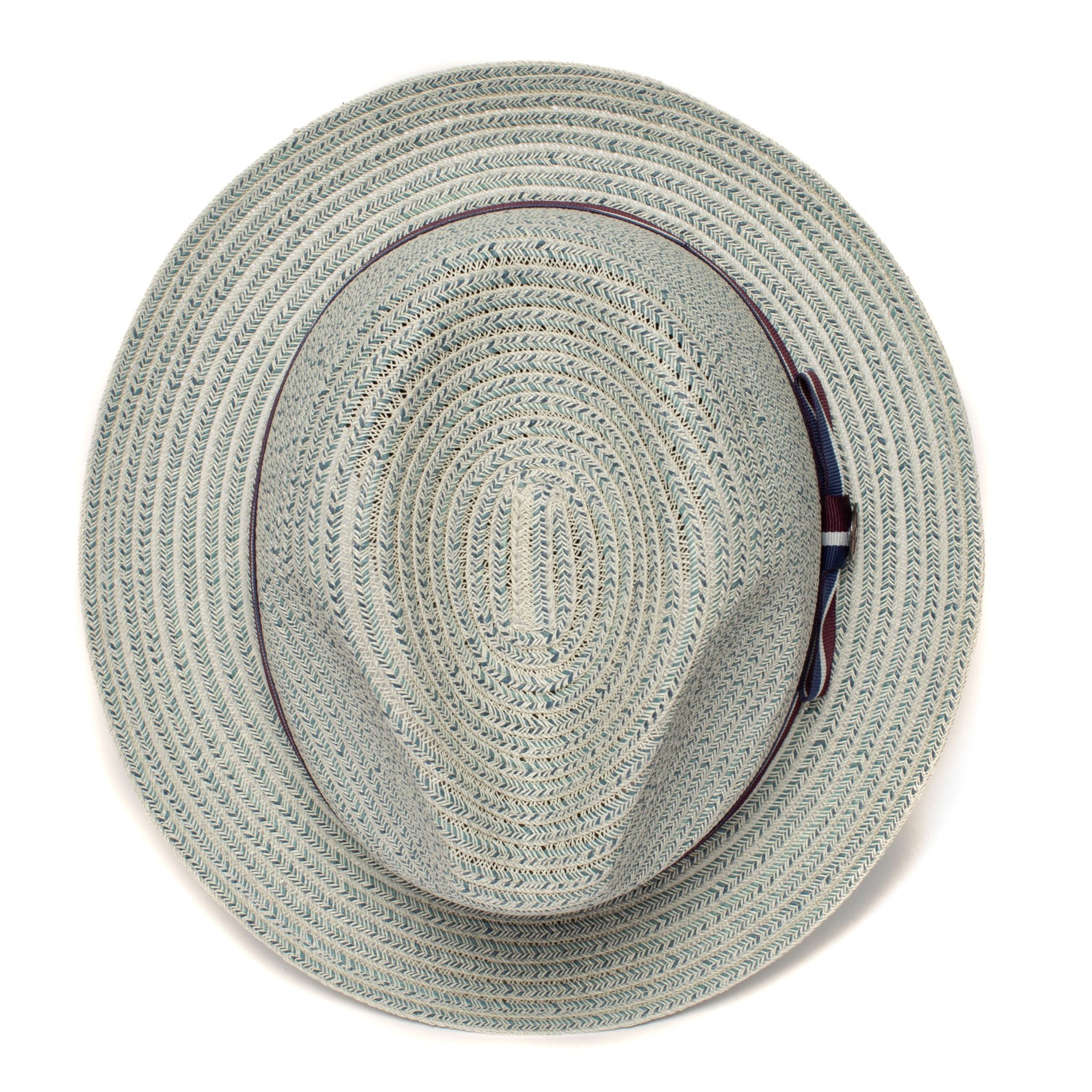 Goorin Bros. davie paper fedora Light Blue top view