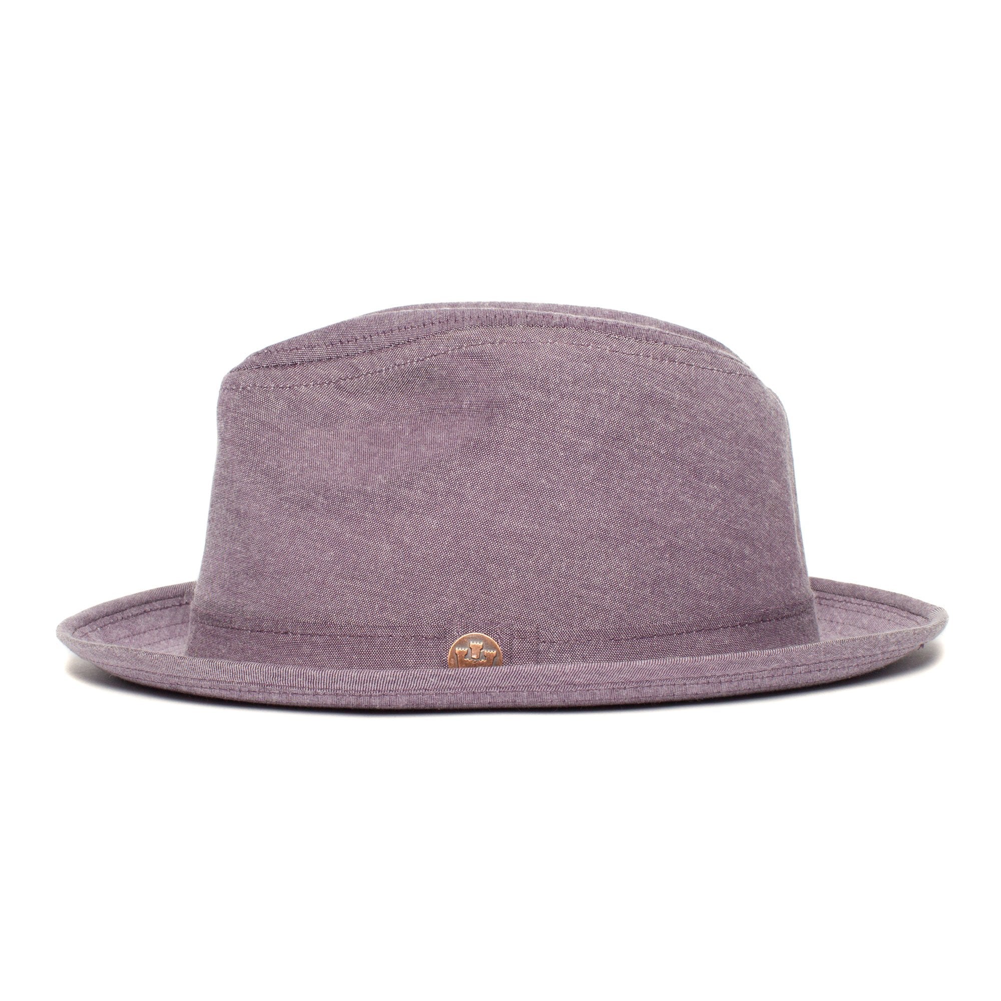 Goorin Bros. high dive cotton fedora Maroon side view
