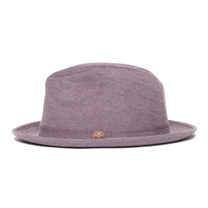 Goorin Bros. high dive cotton fedora Maroon side view