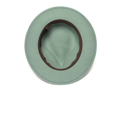 Goorin Bros. conrad wool wide brim fedora Teal under view