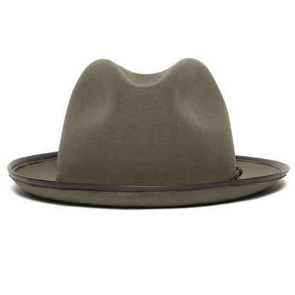 Goorin Bros. roscoe wool wide brim fedora Sage front view