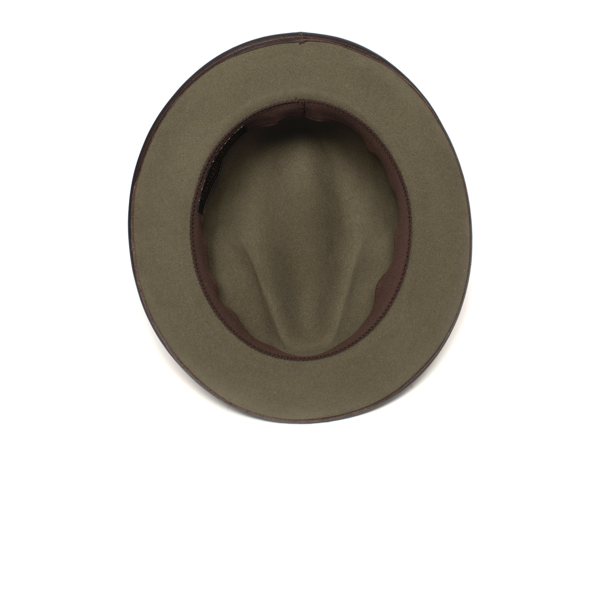 Goorin Bros. roscoe wool wide brim fedora Sage under view