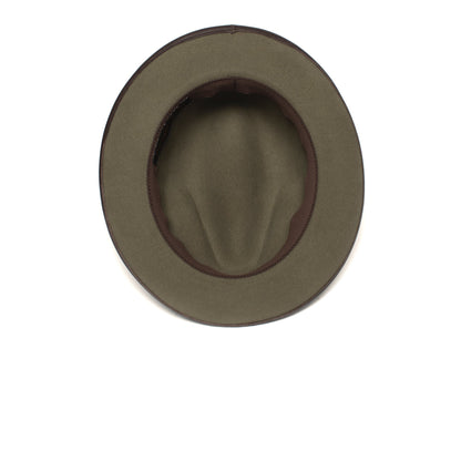 Goorin Bros. roscoe wool wide brim fedora Sage under view