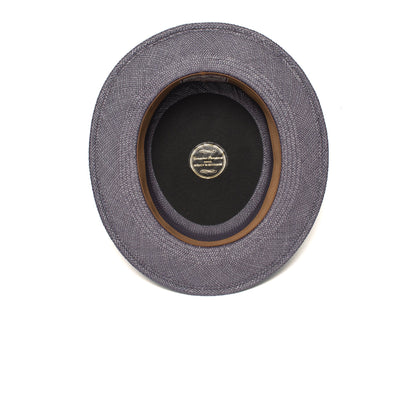 Goorin Bros. dawson tate straw diamond porkpie fedora Blue under view