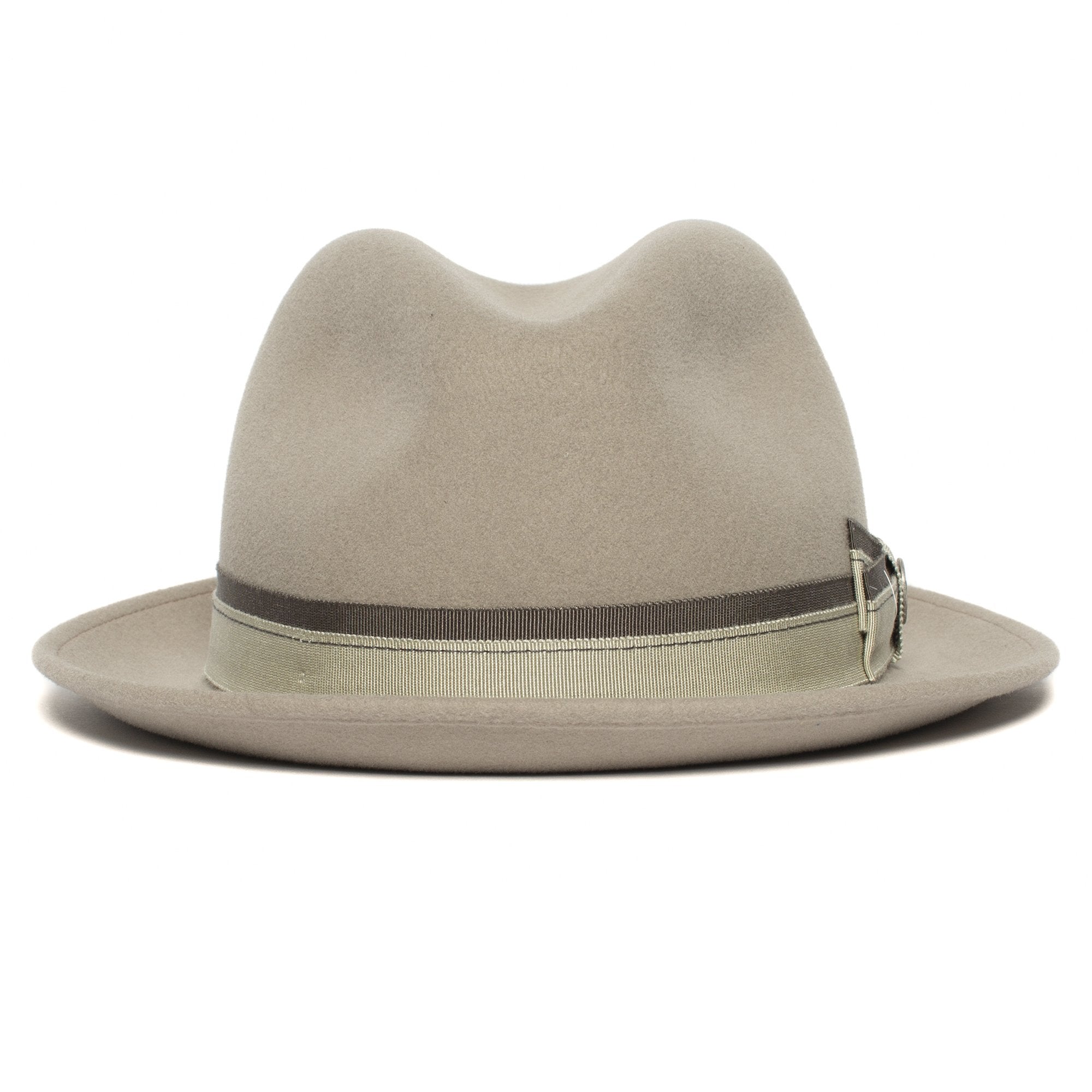 Goorin Bros. treat street wool diamond porkpie fedora Taupe front view