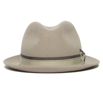 Goorin Bros. treat street wool diamond porkpie fedora Taupe front view