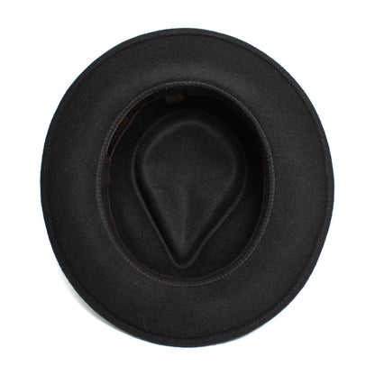 Goorin Bros. the saloon wool wide brim fedora Black under view