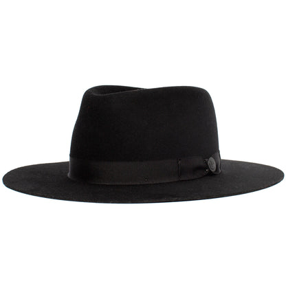 Goorin Bros. gerald fitzgerald wide brim wool felt fedora Black left side view