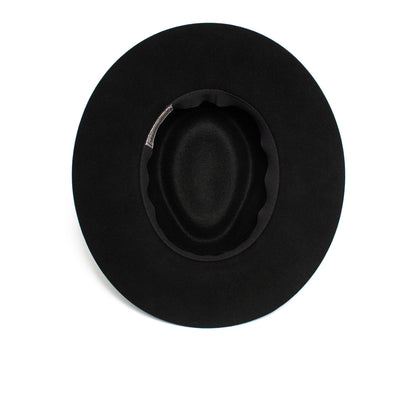 Goorin Bros. gerald fitzgerald wide brim wool felt fedora Black under view